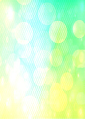 Yellow bokeh vertical background with copy space for text or image, Usable for banner, poster, cover, Ad, events, party, sale, celebrations, and various design works