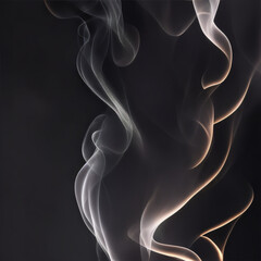 Naklejka premium abstract background - Gray background - Gray abstract - Curves and lines - Generative AI