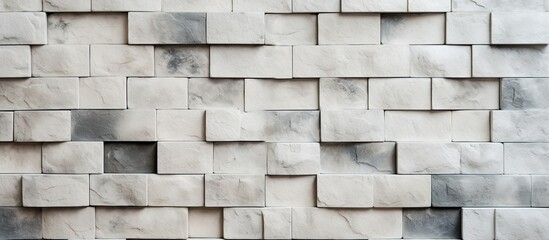 Contemporary tile backdrop featuring square outlines mimicking a stone wall texture