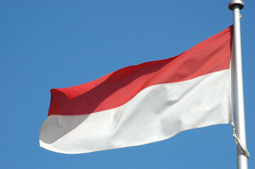 flag of Monaco / Indonesia