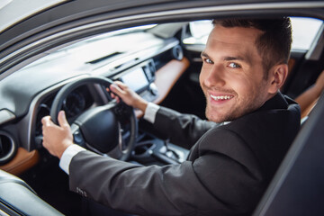 Obraz premium Visiting car dealership