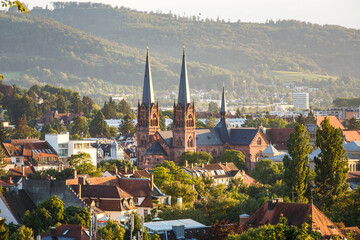 Freiburg im Breisgau - Johanneskirche - obrazy, fototapety, plakaty