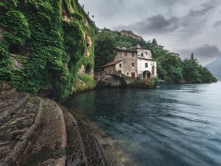 Fototapeta na wymiar Nesso - a comune in the Province of Como in the Italian region Lombardy
