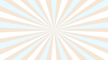 Blue beige and white sunburst background	