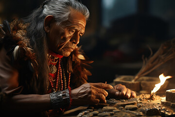 A cultural anthropologist studying the role of storytelling in preserving indigenous knowledge and culture. Concept of oral traditions. Generative Ai.