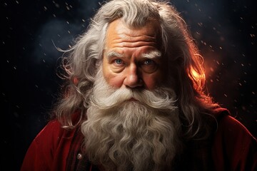 Portrait of Santa Claus.