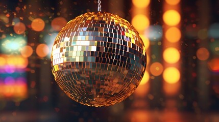 Obraz premium disco ball on a disco
