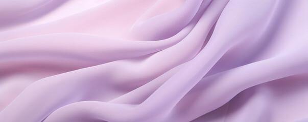 Obraz premium Closeup of a light purple chiffon fabric with a slight sheen and a slightly translucent quality, adding a dreamy and ethereal look.