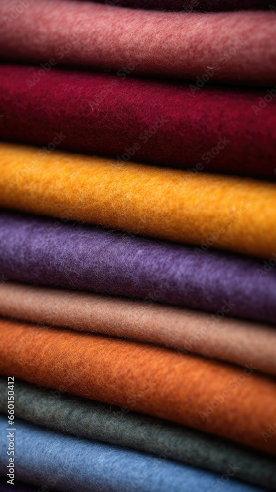 Aufkleber closeup of wool felt the texture of wool felt is smooth and dense, with a slightly fuzzy surface. th