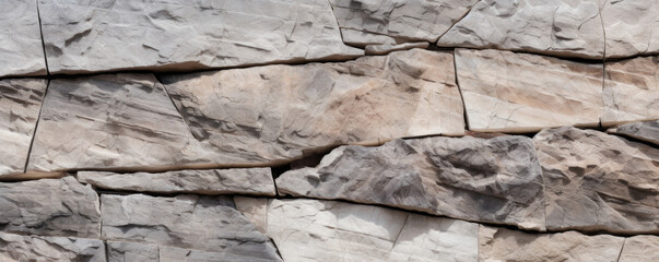 Closeup of Flagstone with Irregular Layers reveals a rough and gritty texture, characteristic of the natural stone material it is composed of.