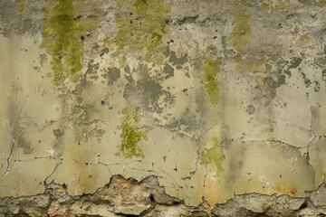 Obraz premium Texture of Weathered Sandstone plastered with patches of velvety moss, giving the stone a soft and inviting feel.