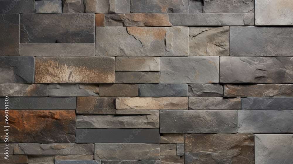 Poster a closer look at the subtle variations in color and texture of weathered slate. the surface is rugge