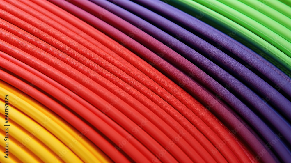 Poster closeup of a ribbed rubber texture in a bold color, adding a playful and eyecatching element to its 
