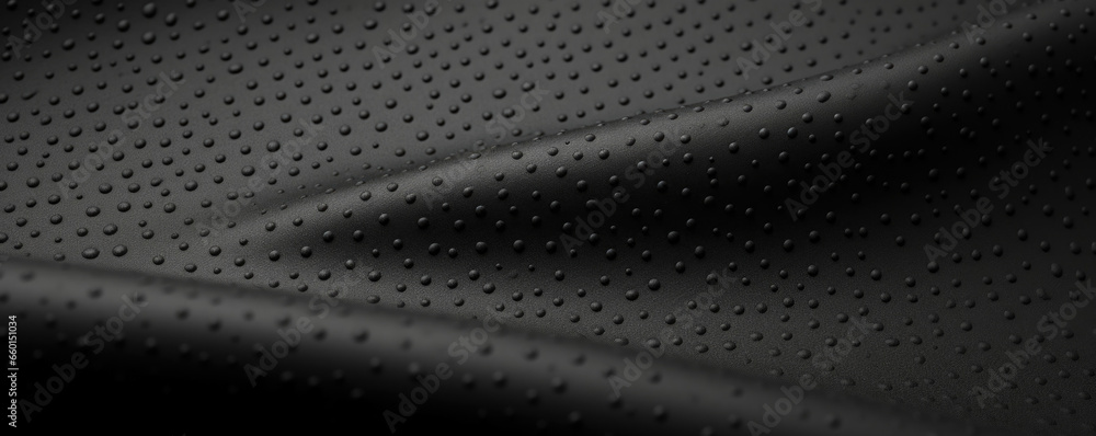 Poster closeup of a matte finish rubber texture with a small, uniform dot pattern. the texture has a matte,