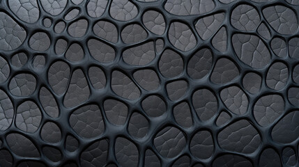Texture of crinkly rubber with pebbled surface This texture has a bumpy, uneven surface with small indentations resembling pebbles. The rubber material appears supple and has a glossy finish. - obrazy, fototapety, plakaty