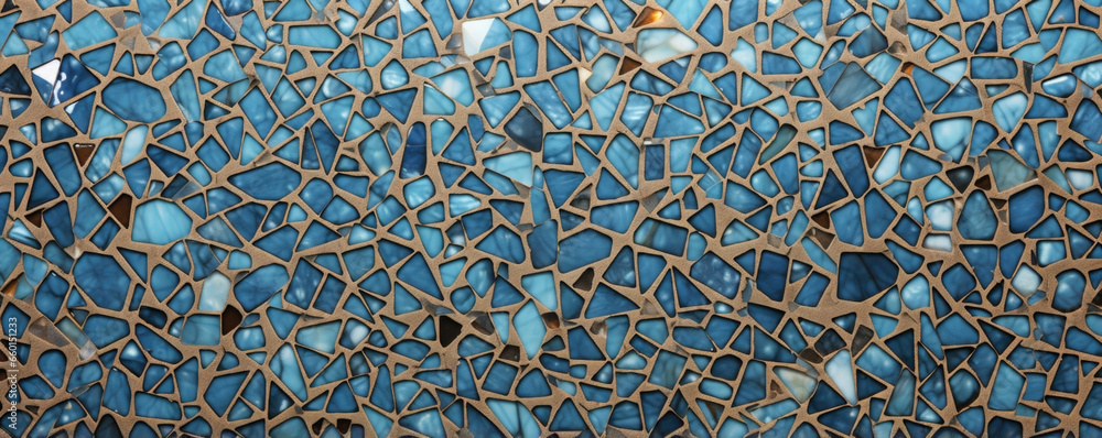 Poster Texture of fritware featuring an intricate mosaiclike pattern with small, intricate details. The surface is slightly raised in certain areas, giving it a 3Dlike effect.