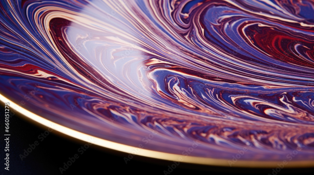 Poster closeup of agateware with marbled patterns this agateware pottery boasts a mesmerizing blend of opul