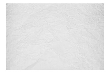 Crumpled white paper. Scrolls, crumpled paper. On an empty background. PNG