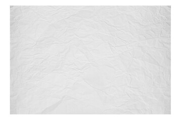 Crumpled white paper. Scrolls, crumpled paper. On an empty background. PNG