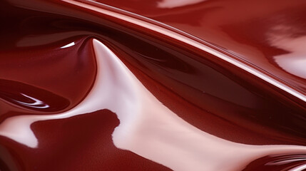 Closeup of patent chrometanned leather, with a glossy, almost plasticlike texture. This leather is highly resistant to water and stains, often seen in highend handbags and accessories.