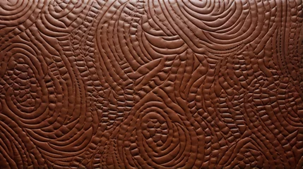  Closeup of embossed saddle leather This texture features a deep texture with raised shapes and patterns that have been stamped onto the leather. The embossing adds a touch of elegance and © Justlight