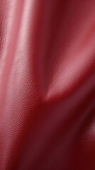 Closeup of a ery soft synthetic vegan leather, with a smooth surface and a velvety touch. It has a luxurious feel and ds beautifully, making it a popular choice for clothing and upholstery. - obrazy, fototapety, plakaty