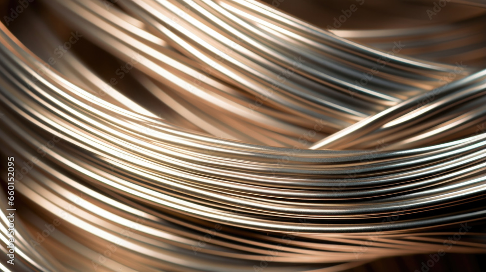 Poster closeup of nickel filament a macro shot of a thin and delicate nickel filament, showing its light an