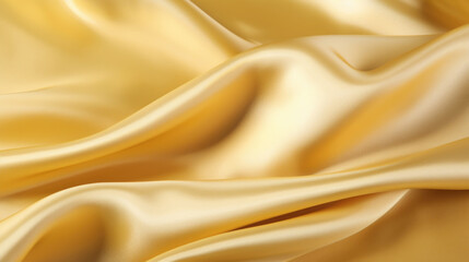Obraz premium Closeup of Satin Gold A smooth and silky texture with a soft sheen, resembling the smoothness of satin fabric. The brushed lines give the gold surface a subtle texture, adding a touch of