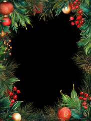Christmas border illustration backgrounds