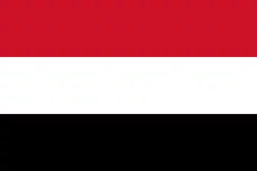 Foto op Plexiglas The official current flag of Republic of Yemen. State flag of Yemen. Illustration. © Nataliia