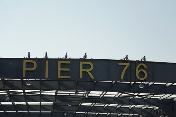 sign on pier 76