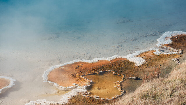 Hot Spring Geyser in Yellowstone