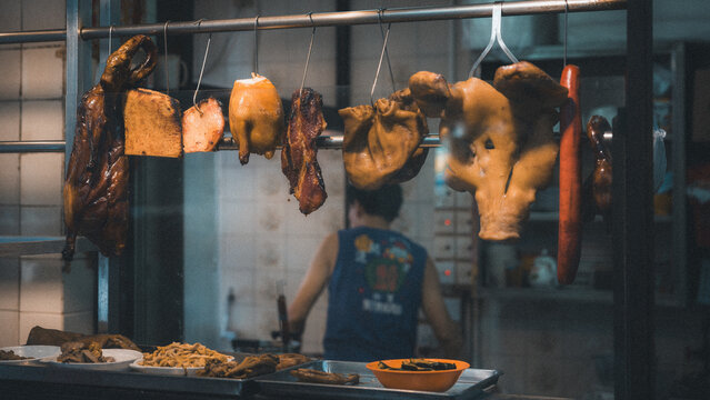 Hongkong street meat on the grill