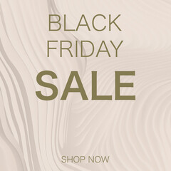 Black Friday Sale banner. Gold letters on the pink background. 
