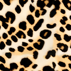 Seamless leopard pattern, jaguar texture, animal fur, African animal texture.