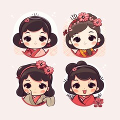 Kawaii Chinese Illustration