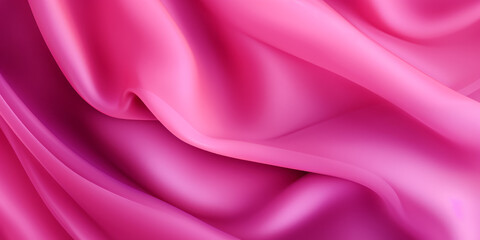 Obraz premium Pink color flow wave trendy background. Background for presentation, Copy space, backdrop. Colorful texture. Ai generative