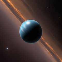 A photo taken by the James Webb Telescope of a Isolated planet
