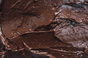 brown chocolate butter fudge texture