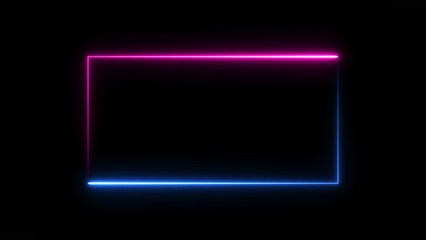 abstract neon light glowing shape illustration background.