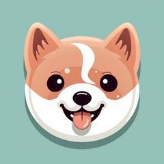 Fototapeta premium Kawaii Dog Illustration