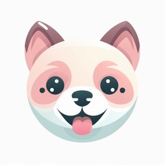 Naklejka premium Kawaii Dog Illustration