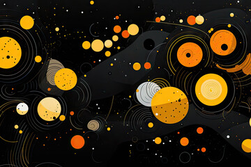Modern and luxury background with yellow and black colors