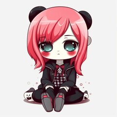 Kawaii Emo Illustration