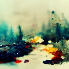 grunge texture low depth of field macro grungy wet edges watercolor abstract white space stylize 4000 