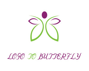 Brand identity logo design to butterfly