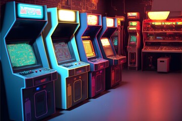 3D render super computer arcade photograph 