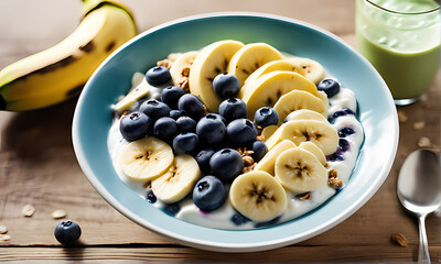 Celebrating Wellness and Vitality: A Nutrient-Rich and Energizing Breakfast to Start Your Day Right. Generative Ai