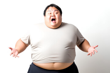 メタボを気にする男性