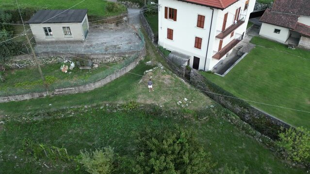 Lake Como, Italy. Drone footage, DJI Mini 3 Pro, 4k 30FPS. Beautiful scenic shots of several of the towns on Lake Como